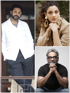 आर बाल्की, अभिषेक बच्चन एवं सैयामी खेर