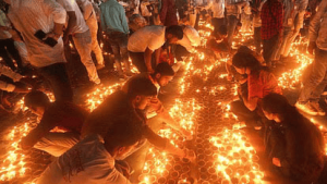 अयोध्या में दीपोत्सव 2024 पर 25 लाख से अधिक दीये जलाकर गिनीज रिकॉर्ड बनाया