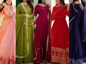 सूट गाउन महिलाओं का फैशन/suit gown women's fashion